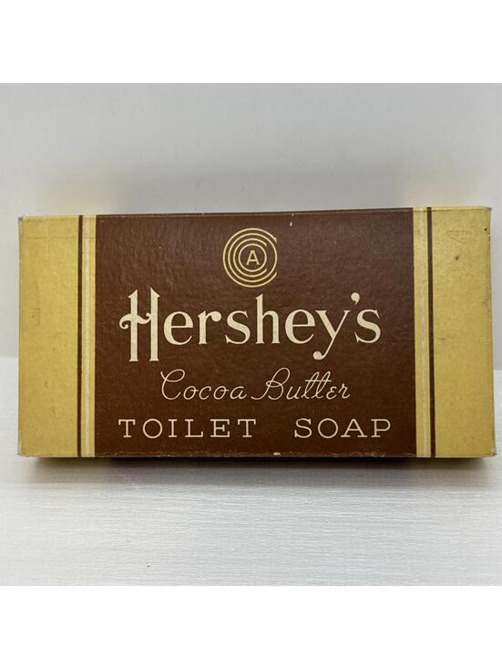 Vintage Hershey Estates Cocoa Butter Box - 3 NEW Cocoa Butter Toilet Soaps 3.5oz - Picture 2 of 8